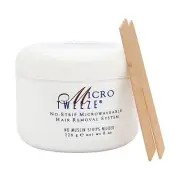 No-Strip Microwaveable Hair Removal Wax Kit, Stripless Waxing System for Face an