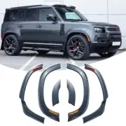 Carpathian Grey LED Wheel Fender Trim Kit Eyebrow fit LR Defender 110 2020-2025