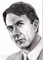 ACEO Original Art card- Rain Man- Dustin Hoffman- Raymond Babbitt-Luther