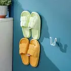 4pcs Wall Hook Self-adhesive Storage Bedroom Neat Storage Shoe Drying Rack Easy