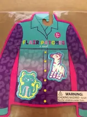 Lot Of 60 Pkg’s Girls Ages 5+ Assorted Flair Patches New On Card-Plastic