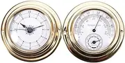 Suesacy Thermometer Hygrometer Barometer Watches Clock 2 Whole Set Weather Station Meter