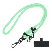 Phone Lanyard Adjustable Neck Wrist Lanyard with Lanyard Patch Mint Green 1 Pack