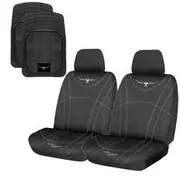 R.M.Williams Canvas Seat Cover and Rubber Floor Mat Set