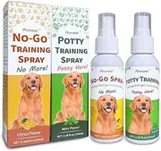 Petstoral Pet No-Go & Puppy Potty Training Spray - Pet Deterrent Spray for Stop Chewing, Pee Here Corrector Spray for Dogs and Cats (3.38 Fl Oz/100ml)
