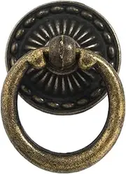 Bronze Handles Door Kitchen Hardware Knobs,Pull Handle,Door Knobs 10 Pack Retro Ring Bronze Handle Hanging Ring Drawer Ring Single Hole Pull Ring Cabinet Door