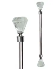 Extendable Curtain or Tapestry Rod - SILVER to 1.8 metre