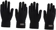 [Amosfun] 2 Pairs Womens Warm Gloves Warming Gloves for Men Women's Gloves Half Finger Gloves Touchscreen Fingerless Gloves Women Fingerless Gloves Winter Gloves Winter Accessories Man