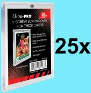 25 Ultra Pro 1-SCREW 100pt THICK RECESSED Screwdown Trading Sports Card Holders