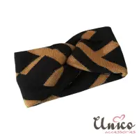在飛比找momo購物網優惠-【UNICO】韓國時尚感針織交叉寬邊髮帶(聖誕/髮飾)