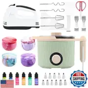 TOAUTO Candle Making Kit with Wax Melting Pot and Cake Decoration Set - Inclu