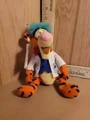 Disney Store Tigger Mad Scientist Bean Bag Plush Stuffed Animal