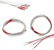 Oimzzr Stainl Steel 4 String Bass Strings with Small Ball Ends for Bass Guitar Parts