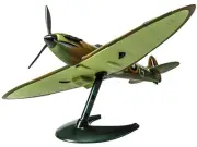 2023 Airfix Spitfire Snap Together Model Kit - Painted Plastic Airplane