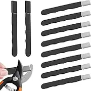 10 PCS Portable Quick Sharpener, Speedy Sharp Knife Sharpener, Compact Multipurpose Garden Tool Blade Sharpener Small for Knife Pruners Hedge Shears Scissors (Black)