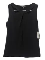 Nine West woman top size: XS black tie-neck sleeveless stretchy
