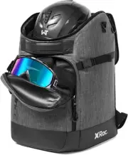 Waterproof Ski Boot Backpack 50L with Helmet & Gear Storage – Durable Travel Bag