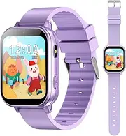 PTHTECHUS® Smart Watch for Kids Toys, 4-14 Ys Boys and Girls with 22 Games Camera Video Music Player Pedometer Alarm Clock Torch Calendar Calculator Learn card Audiostory habit tracking HD Watch Gifts