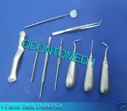 9 Pieces Basic Dental Oral Surgery Extracting Elevator Set Kit,DN-508