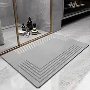 Diatomaceous Earth Bath Mat Non-slip Super Absorbent Toilet Door Quick-Drying Foot Mat Entry Door Mat Non-Slip Mat