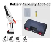 6" Home Chainsaw Cordless Electric Chain Saw Portable Wood Cutter Pruning Tool