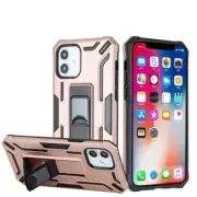 Warship Magnetic Ring Stand Shockproof Hybrid Case ROSE GOLD For iPhone 13