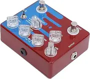 02 5 Multi Effects Guitar Pedal, Distortion Delay Digital Acoustic Pedal Guitar, Sound Processor Pedal, with 3 Molds CP‑68 DC9V Boss Style 9V Adapter 1/4 Inch Mono Jack