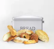 Metal Bread Box - Countertop Space-Saving, Extra Large, High Capacity Bread Bin