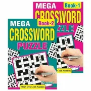 A5 Mega Crossword Books Large Print Puzzles Books Adults Puzzles books Fun