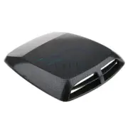 Car Decorative Air Flow Intake Carbon Fiber Look Hood Scoop Vent Bonnet Cover