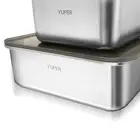 Leak-Proof 2-Pack Stainless Steel Meal Prep Containers for Fresh Food Storage