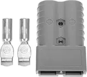 BESPORTBLE 350a 600v Dc Power Pole Connectors Plug Connector for Solar Caravan Gray 2 Contacts High Tensile Springs