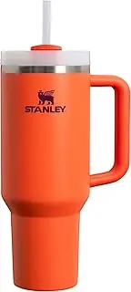 [STANLEY] Quencher H2.0 FlowState Stainless Steel Vacuum Insulated Tumbler with Lid and Straw for Water, Iced Tea or Coffee, Smoothie and More, Tigerlily Plum, 40oz