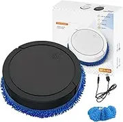 Robot Floor Cleaner - Cordless Auto Mop, Programmable Cleaning Bot | Low Noise Suction System Remote Control Feature, Drop Sensing Tech for Daily Debris Pickup Around Home or Wooden Flooring