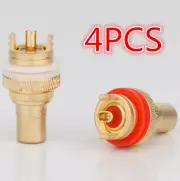 Audiophile RCA FEMALE CONNECTOR CHASSIS SOCKETS Speaker Rca Socket Panel Mount