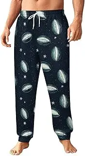 [Generic] Men's Sweatpants, Rugby Balls and Star Glitters-91, Polyester Joggers, Sweatpants Jogging Pants for Workout Running