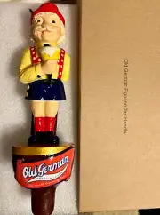 Rare Old German Lager Figural Tap Handle New in Box