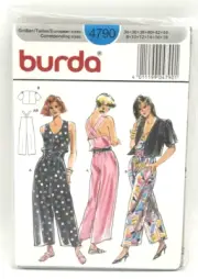 Burda Pattern #4790 - Ladies Jumpsuit and Jacket (Sizes 8-18)