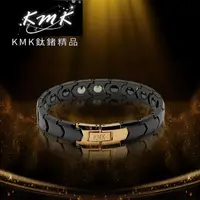 在飛比找momo購物網優惠-【KMK】《精密陶瓷 系列 CE01》磁鍺手鍊_黑色/手環/