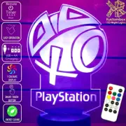 PS Playstation Gamer Desktop Personalised 3D LED Night Light Colour Change Lamp
