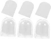 Totority 3 Set DIY Snow Globe Kit Fillable Ornaments with White Cardstock for Crafts Unique Photo Frame for Activities Year Party Favors