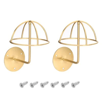 2Pcs Hat Display Stand, Hat Holder Wigs Head for Display Hats, Rose Gold