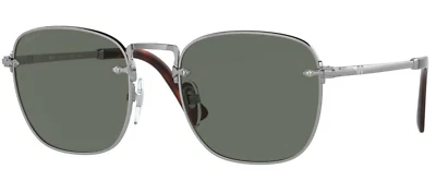 Persol PO2490S 518/31 54 Ruthenium/Green Polarized (513/58) Sunglasses