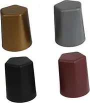 CIYODO Dice Cup Set of 4 KTV Dice Holder for Party Games Lightweight Plastic Dice Cups for Craps Backgammon Travel-Friendly