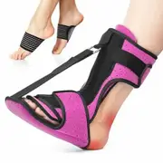 Plantar Fasciitis Night Splint,Adjustable Plantar Fasciitis Brace with Arch Support,Dorsal Night Splint,Dual Effective Plantar Fasciitis Relief Achilles Tendonitis Foot Drop Heel Pink