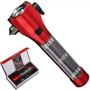 Emergency Flashlight for Car, Seatbelt Cutter Window Breaker, 16-in-1 Multifu...
