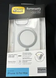 Otterbox Symmetry MagSafe Case Clear for iPhone 16 Pro Max + Screen Protector
