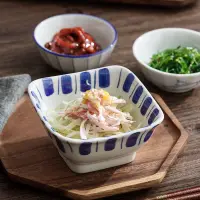 在飛比找松果購物優惠-日式清新風瓷碗 精緻餐具 簡約釉下彩 適合沙拉水果點心 (3