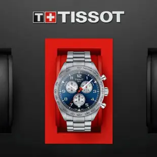 【TISSOT 天梭 官方授權】PRS516 CHRONOGRAPH 三眼計時腕錶 / 45mm 母親節 禮物(T1316171104200)