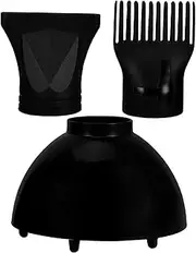 Sturdy Safe Hair Dryer Attachments 3-in-1 Set (diffuser Concentrator Comb) for Hair Styling